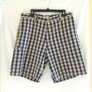 Dockers Plaid Chambray 5 Pocket Bermuda Shorts